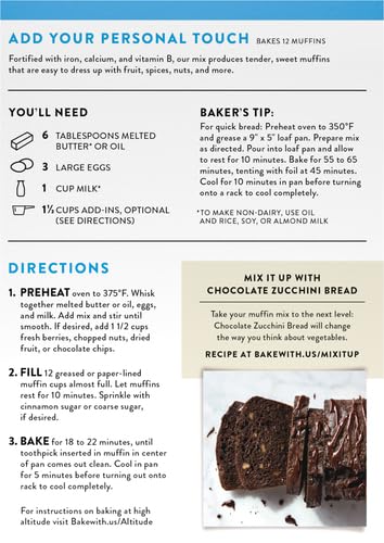 King Arthur Gluten Free Muffin Mix, 16 oz