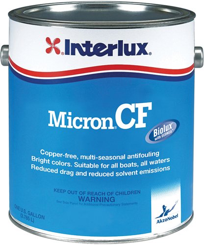 Interlux YBD103/QT Micron CF Antifouling Paint - Black, Quart