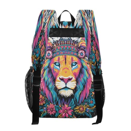 Flower Lion Butterfly Clear Backpack Heavy Duty See Through Transparent PVC BookBag for Kids Boy Girl School Work3