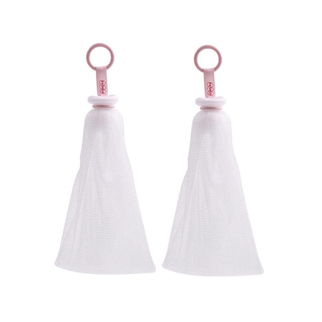 Filets moussants pour visage paquet à savonnette cordon bulles blanc - 8