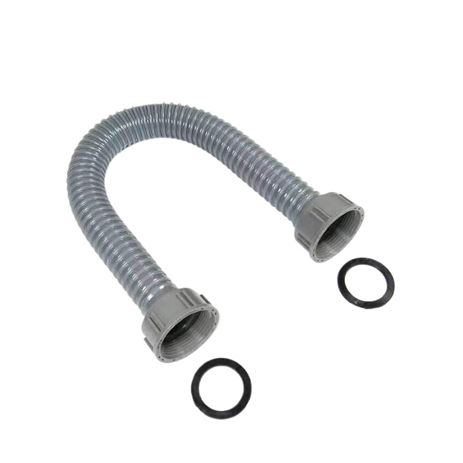 Tubo di scarico per lavello a doppia filettatura, 40 cm, per cucina e bagno, accessorio per tubo dell'acqua deodorizzante per un drenaggio efficiente