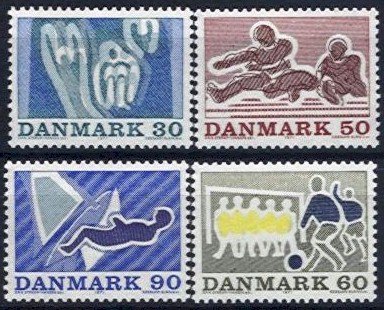 IHC Danmark 25 Rare Large and Small Different Stamps