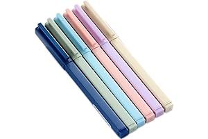 Ganssia Pens: 6-Pack of Ultra-Smooth, Solid-Colored Gel Pens for Precise Writing and Signatures