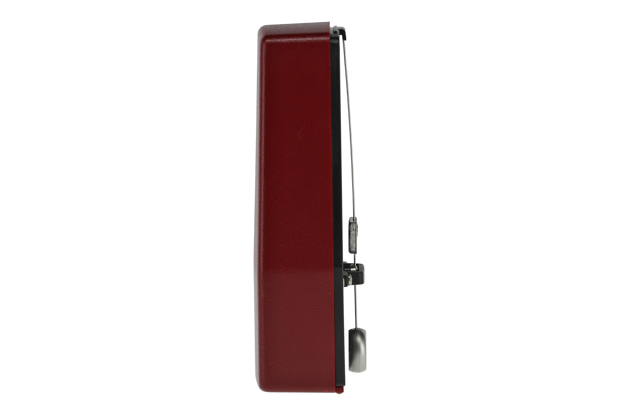 Wittner Metronomo Taktell Junior Serie 820 - Custodia in plastica - Senza campana - Rosso rubino - Meccanico a carica - Non sono necessarie batterie - Made in Germany