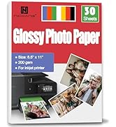 NICKANG Glossy Photo Paper 8.5x11, Photo Paper for Printer, Photo Printer Paper, 8.5x11 Picture P...
