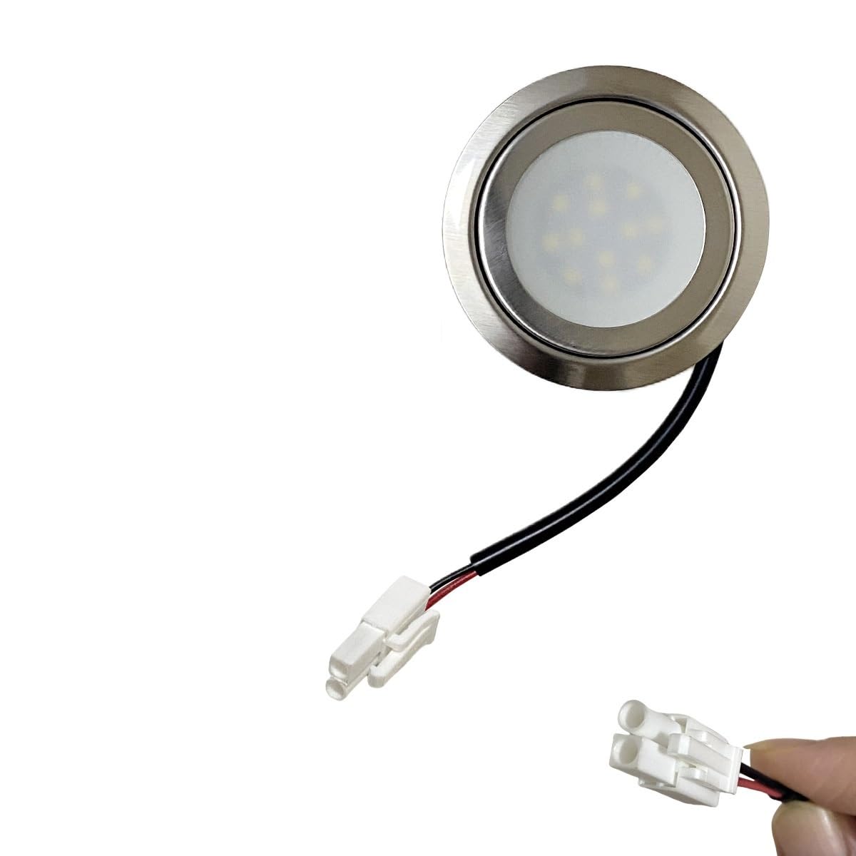 FfOcco YFlifangting 1.97-2.17in Hole Cooker Range Hood Bulb Light 1.5W 12V DC 230V with EL4.5 Male Connector Vent Light Lamp Cabinet Light (Color :