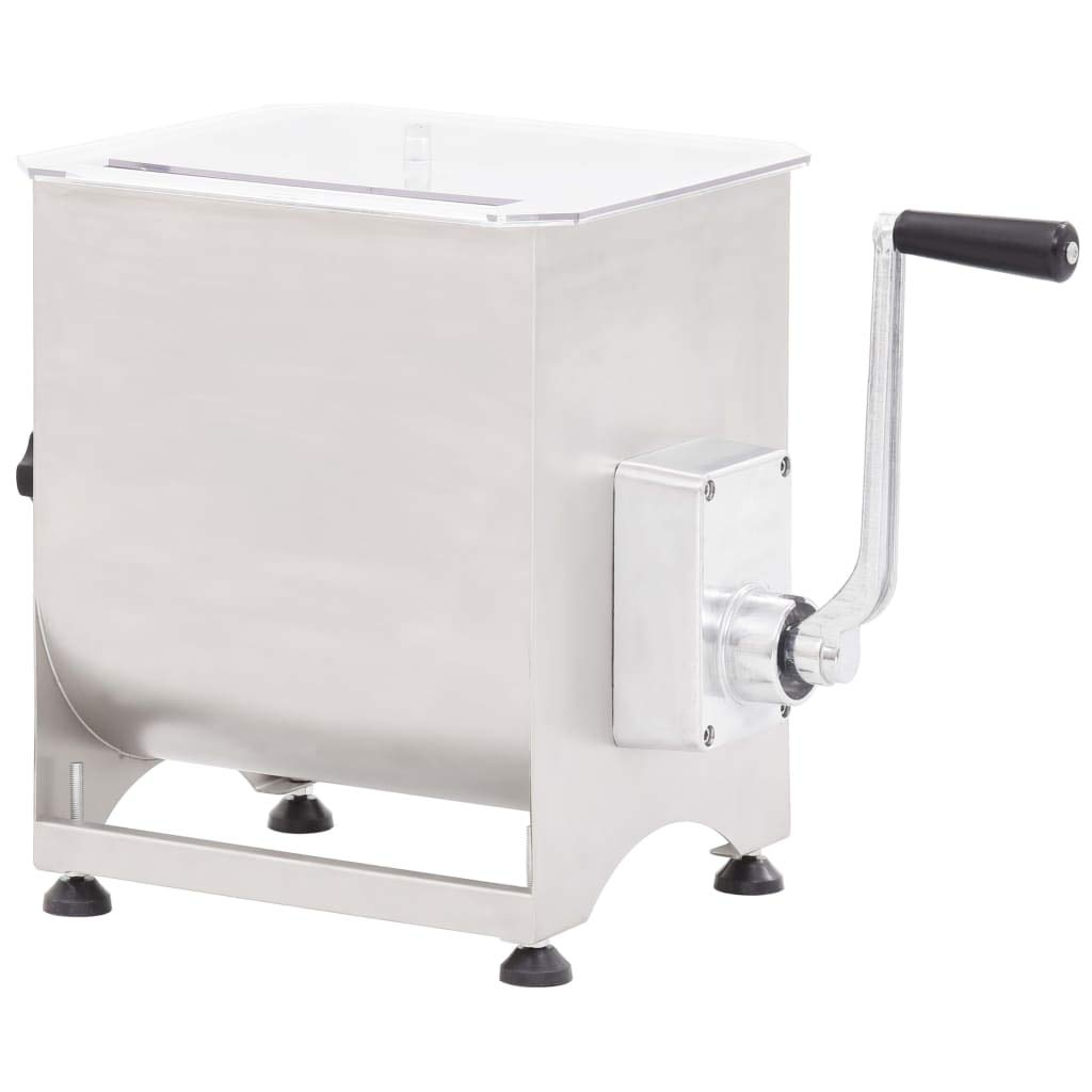 Mezcladora de Carne Manual 44 lbs - Acero Inoxidable, para Cocina Profesional y Doméstica