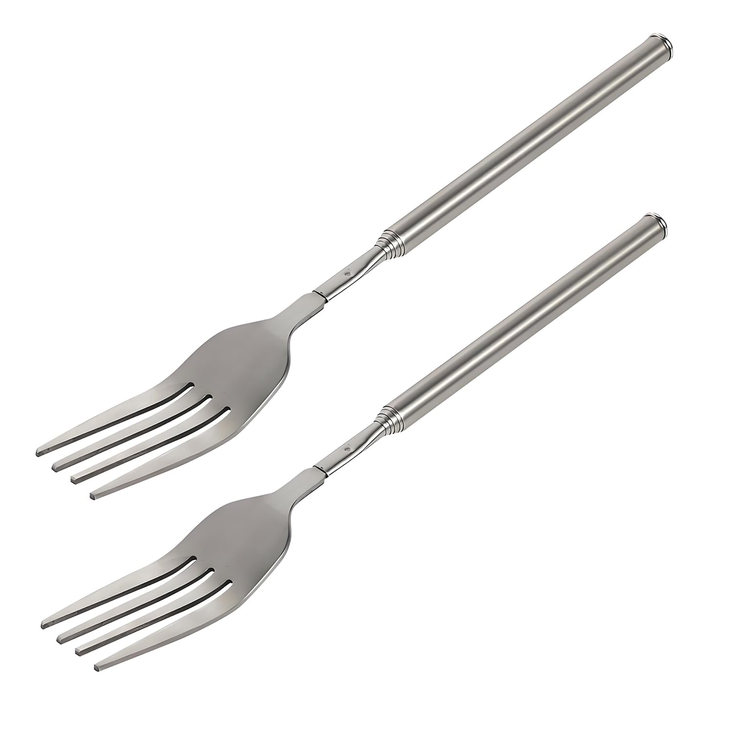 Extendable Fork,8.7 to 25.4 Inch Expandable fork prank,Expandable Telescopic BBQ Fork, Stainless Steel, Extendable Handle,Long Dinner Fruit Dessert Cutlery — Amazon image 10