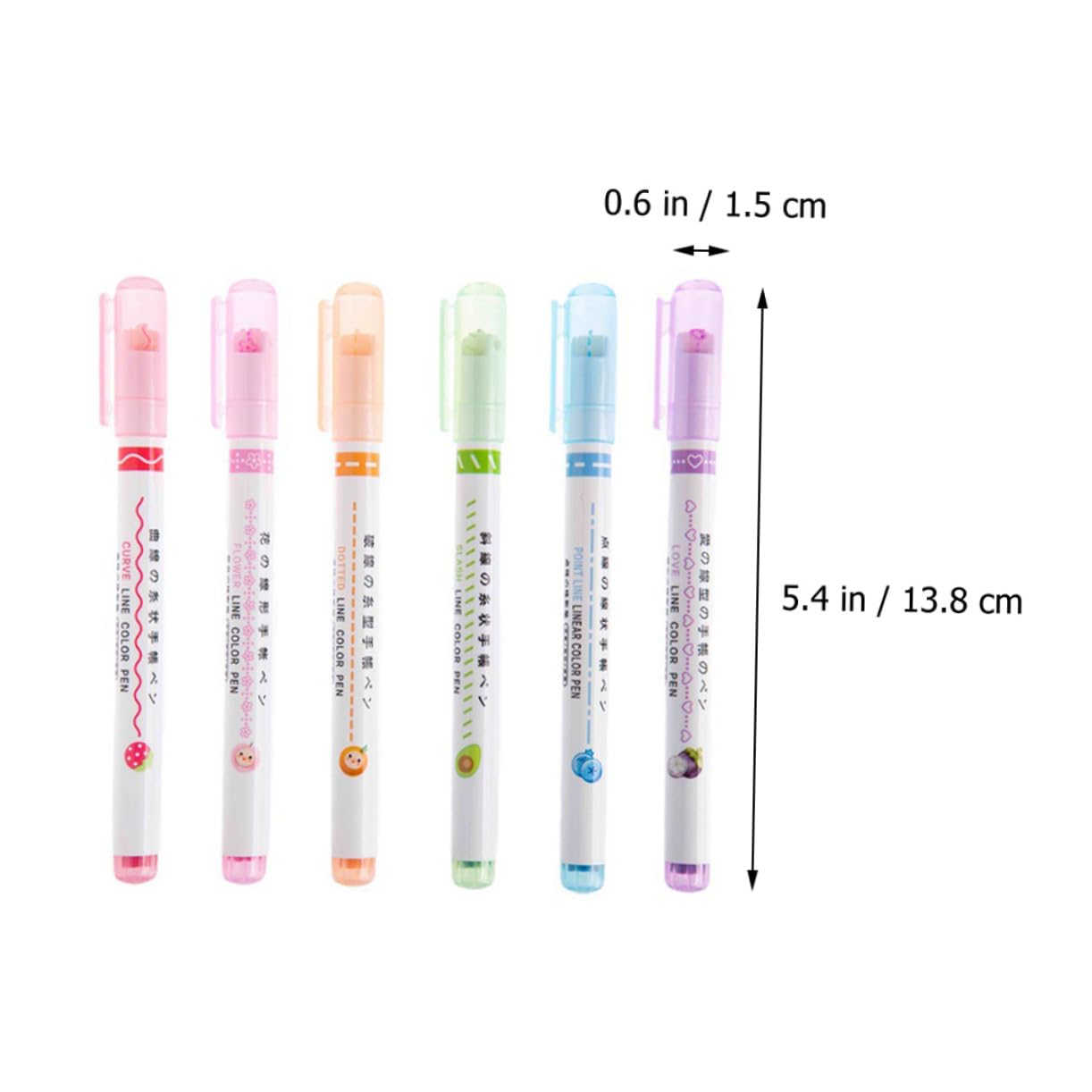 SHINEOFI 18stücke Handgezeichnete Textmarker Stifte Set Pack Schnell Trocknende Marker Für Notizen Journaling Und Projekte Für Schule Und Büro