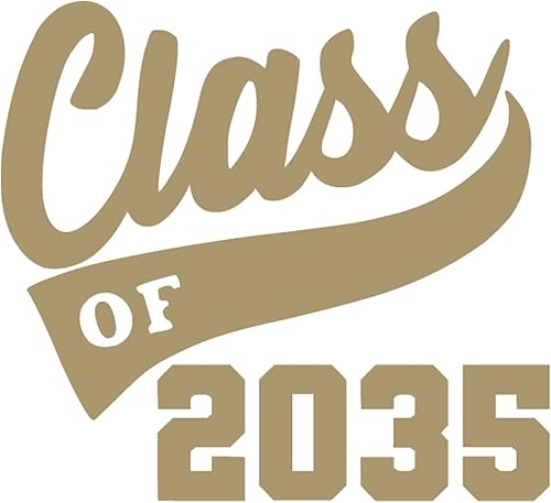 Vista 20 de Graduation Iron On Transfer, Class of 2035 Tshirt Decal, High School College Senior Shirt Sticker, HTV Graduate Patch, Pick Size Color, Iron-On