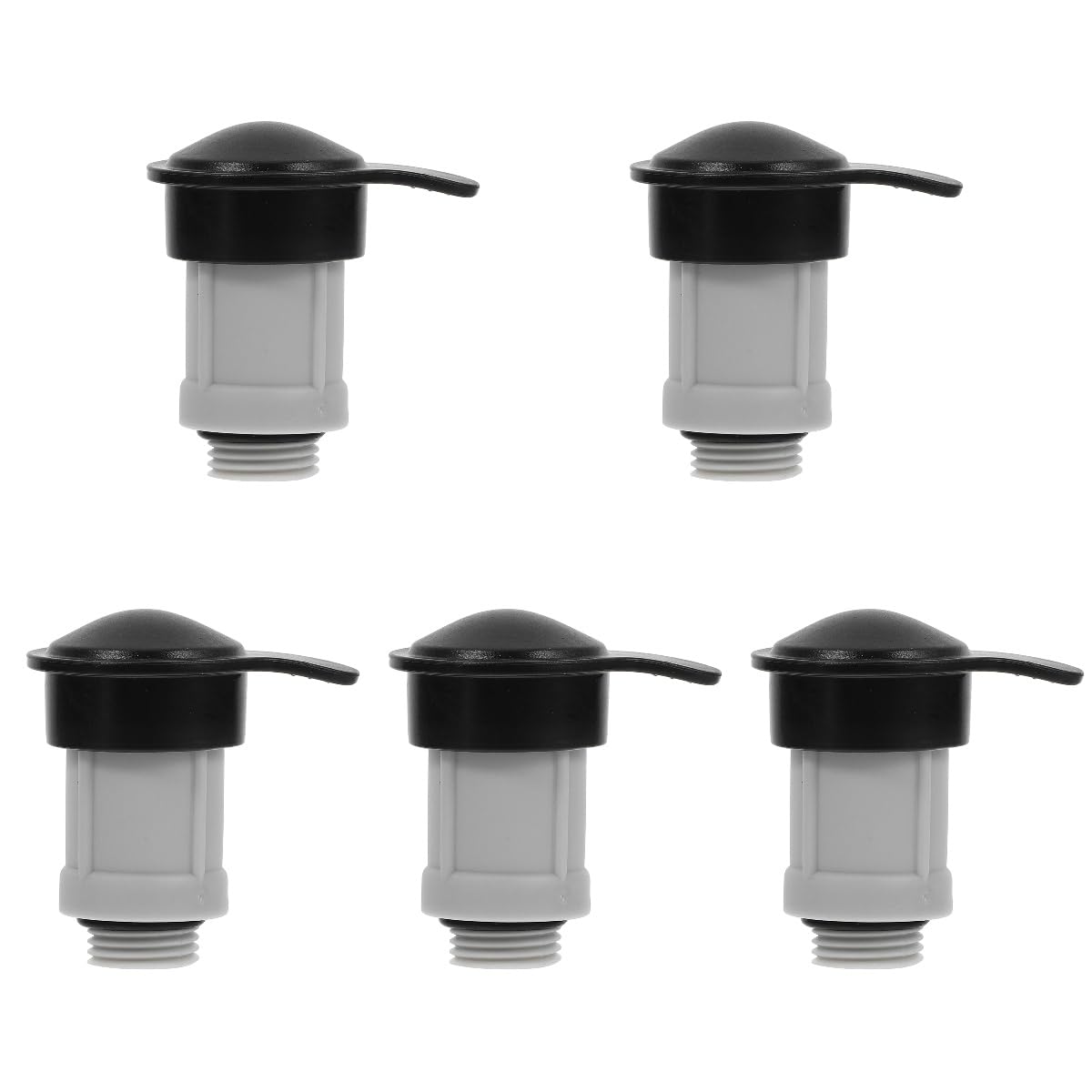 HEMOTON 5 Pièces vanne pour Piscine Soupape d'injection d'air Capuchon de Valve d'air libérer Convenable Petit Les pièces Adaptateur de soupape Remplacement de soupape Plastique