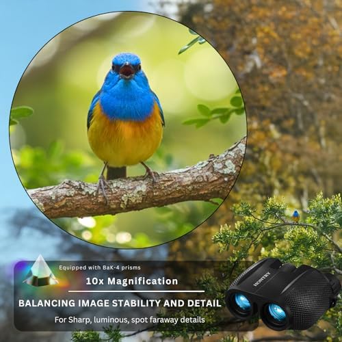 Hontry 10x25 Compact Binoculars for Adults and Kids | Bird Watching, Travel, Cruise Ship, Sport Games, Theater, Concerts, Road Trip - View 5