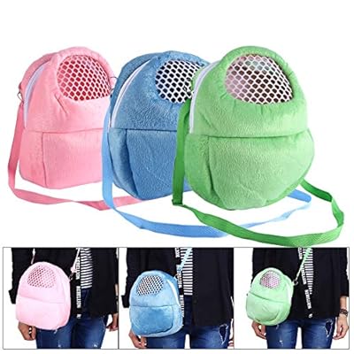 Pet Carrier Bag Hamster Rat Cat Rabbit Pet Sling Carrier Backpack Hedgehog Chinchilla Ferret Slee Outdoor Traveling Bag Handbags Backpack (Green )