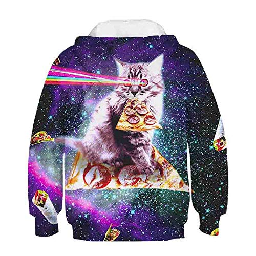 Sweatshirt décontracté chat 3D vêtement enfant pull à capuche cadeau mignon - 2