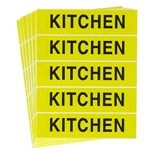 Tag-A-Room Color Coded Moving Box Label (Kitchen)