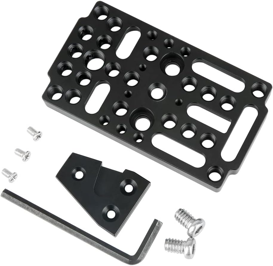 NICEYRIG Multifunctional Cheese Easy Plate Kit with V-Lock Male Adapter for Railblock, Dovetail and Short Rod