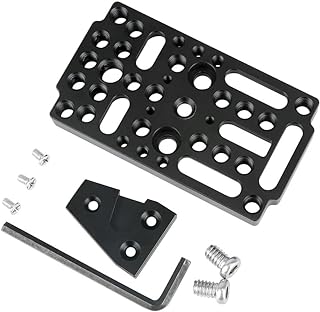 NICEYRIG Multifunctional Cheese Easy Plate Kit with V-Lock Male Adapter for Railblock, Dovetail and Short Rod