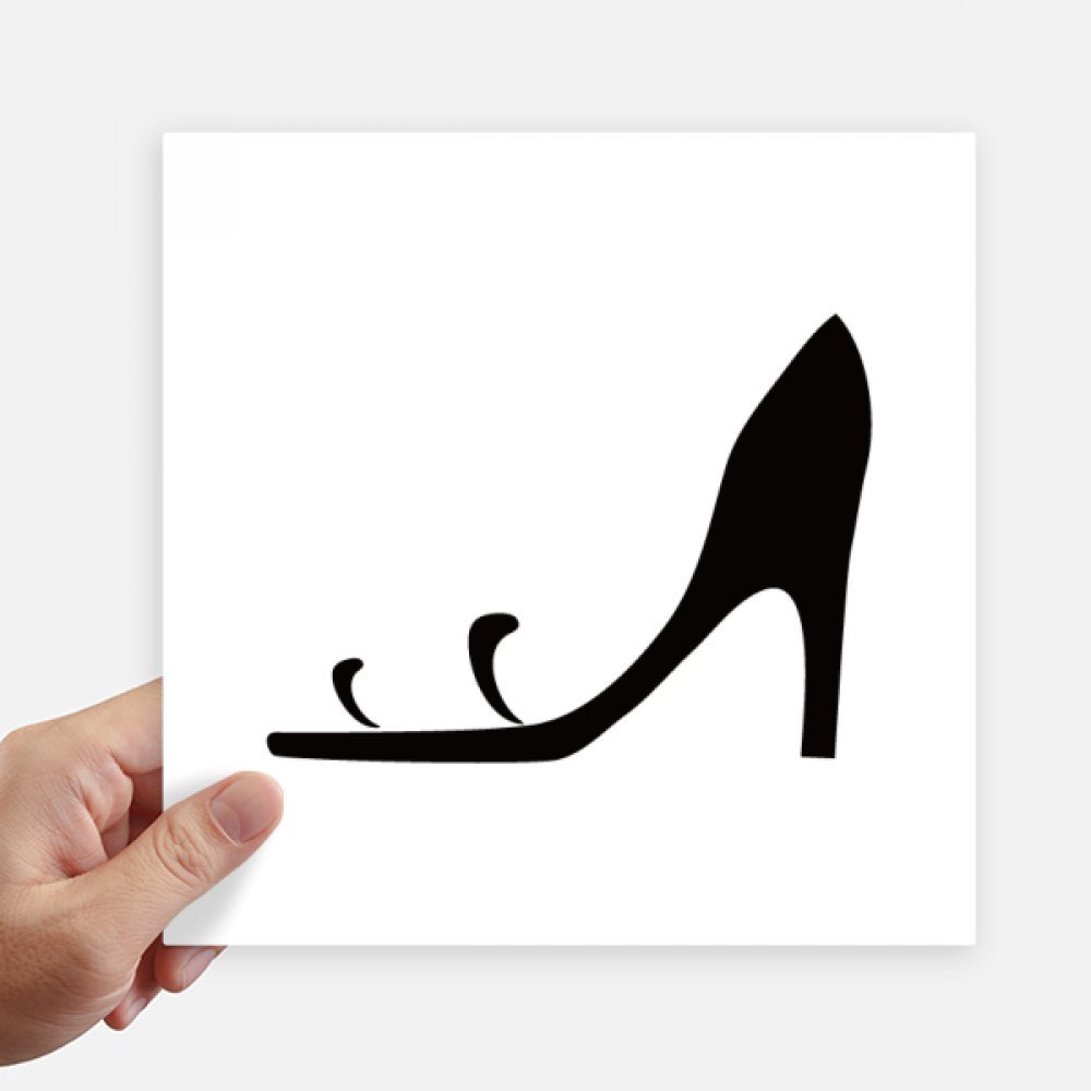 Tacones altos stickers negros adhesivos de pared y vinilos para motos y maletas 4 piezas