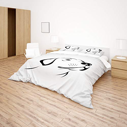 Linge de lit premium Labrador Retriever en microfibre fine de polyester