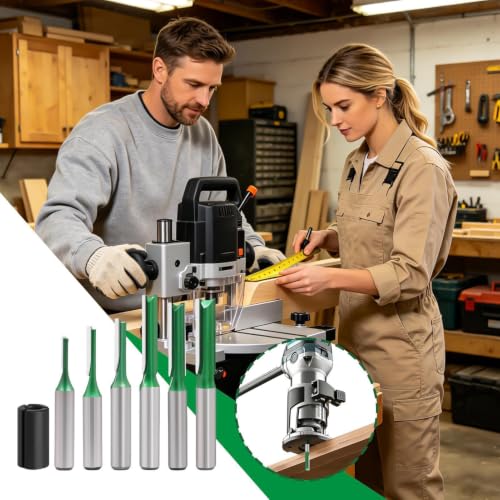 Fresa recta de corte router para fabricar muebles y ranurar paneles de madera 3