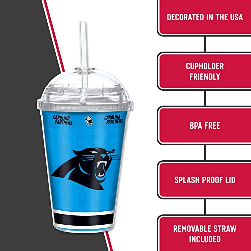 Image of Rico Industries NFL Football Rookie of The Year 12oz Acrylic Tumbler, Youth Tumbler with Swirly Straw