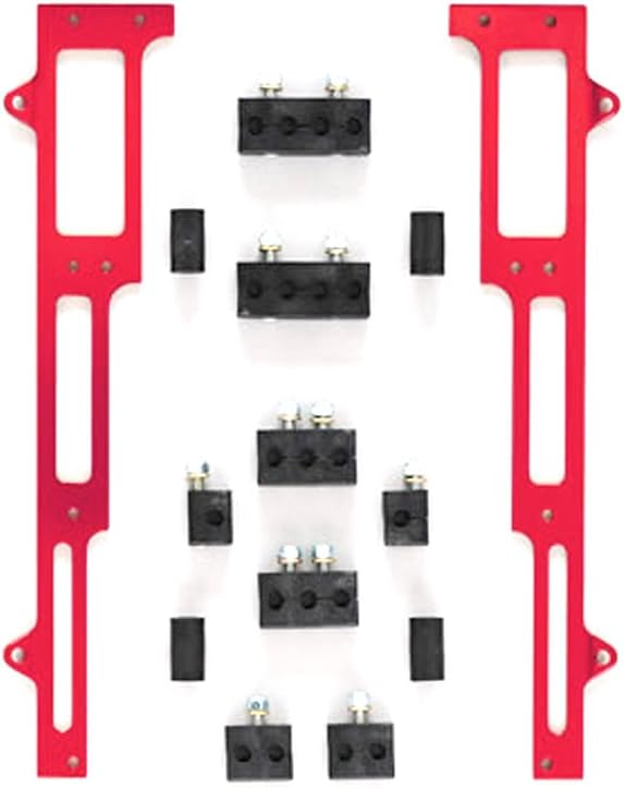 R&M Specialties 1102R Red Spark Plug Wire Loom Set for Big