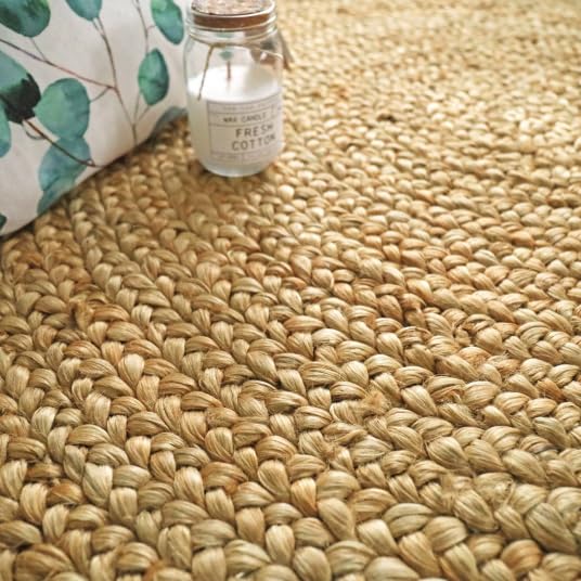 Tapis naturel rond boho 100% jute Ø 150 cm Decoweb pour salon - 5