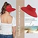 San Diego Hat Company's Signature Women's Ultrabraid Large Brim Visor Red