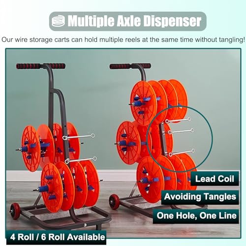 Distribuidor de cables multifuncional para mangueras y bobinas de baja tensión 4