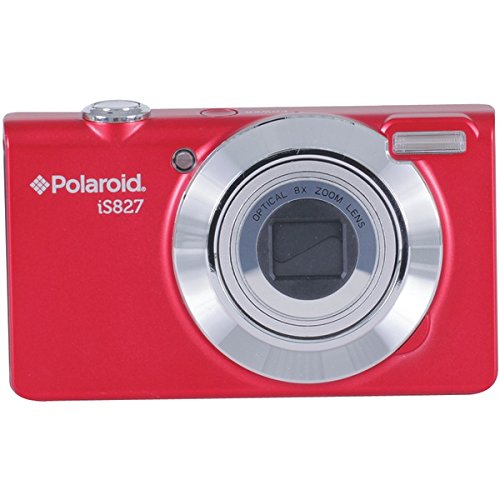Polaroid IS827-RED-BOX-FHUT 16 Digital Camera with 3-Inch LCD (Red)