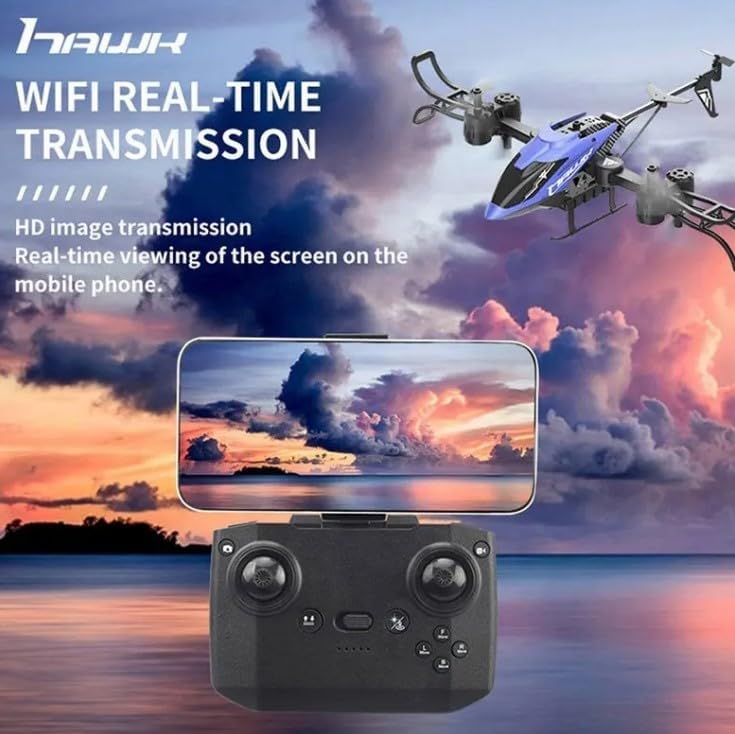Image of Ladally RC Helicopter 8 Channel Remote Control Aircraft Toy for Kids & Beginners Easy Fly, Rechargeable, Durable Gift Drone for Boys