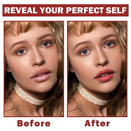 Awccxmym 6Pcs Nude Lip Gloss Set Shine Glossy Plumping Clear Non-Sticky Matte Liquid Nude Lipstick Lip Stain Set A #TOP2