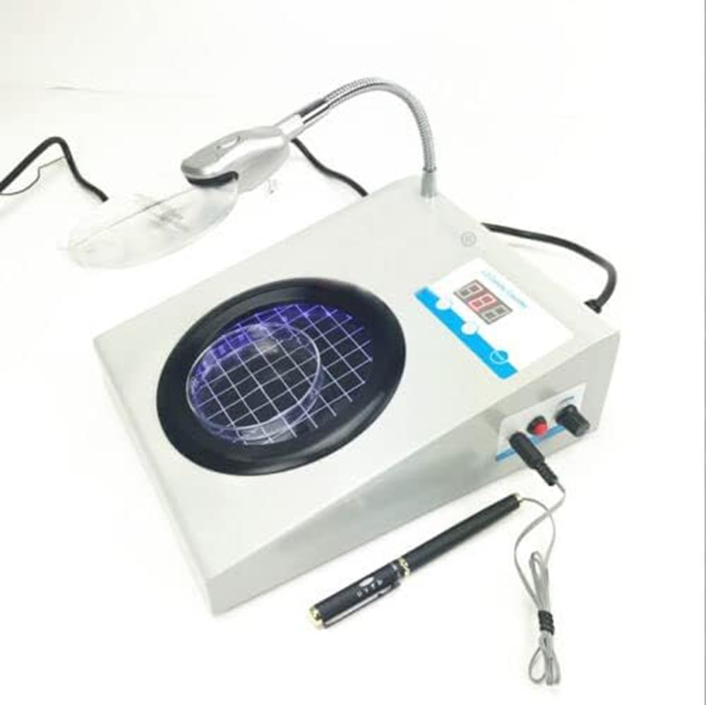Contador de colonias con pantalla digital de laboratorio de 100-240 V, comprobador de bacterias con contador de 3/9 veces