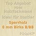 Produktbild PiHaMi® 5 Platten 8 mm Birke Sperrholz Qualität B/BB (76 x 50cm) GP 21,76  pro m²