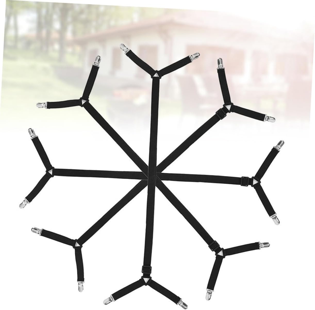 Levemolo 4pcs Metal Bed Holder Clips for Slipcover Upholstery Cover Bedskirt Pins