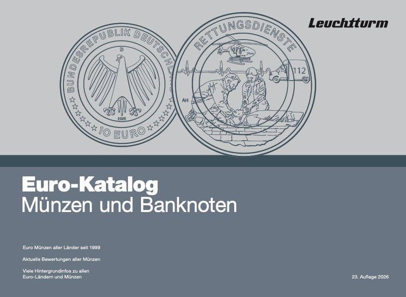 Euro-Katalog 2026: Münzen - Banknoten