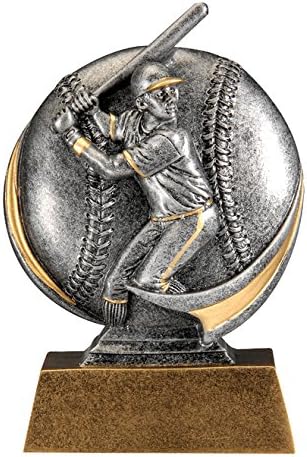 Male Baseball MX500 Series Trophy with 3 Lines of Custom Text