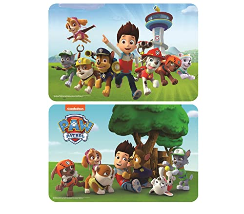 Lot de 2 sets de table au motif de Pat' Patrouille - Multicolore - Numéro 7