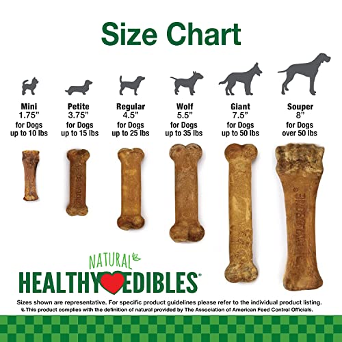 Nylabone Healthy Edibles All-Natural Long Lasting Chicken Flavor Dog Chew Treats 1 Count Chicken X-Large/Souper #TOP5
