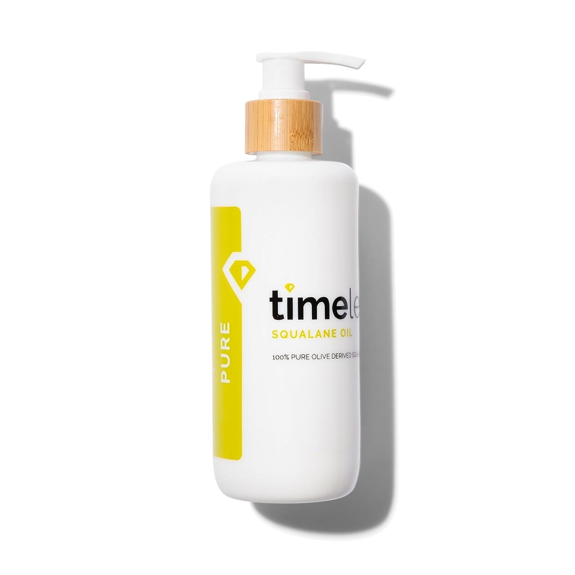 Timeless Skin Care Squalane Oil 100% Pure - 8 oz - Lightweight, Plant-Based Dry Oil - Improves Skin Elasticity & Radiance - Regulates Oil Production - All Skin Types, Including Acne-Prone Skin