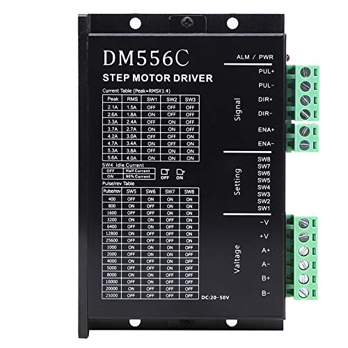 DM556C Stepper Motor Driver High Performance Universal Replacement for CNC Machines Engraving Equipment Alloy Housing 20