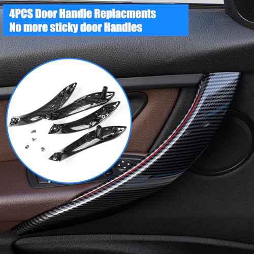 Image of Jaronx 4PCS Door Handles Replacement for BMW 3 Series F30 /F31 /F80 M3 | Driver Side and Passenger Side Interior Door Pull Handle Replacement for 320i,325i,328i,330i,335i,340i (NOT for 4 Series)