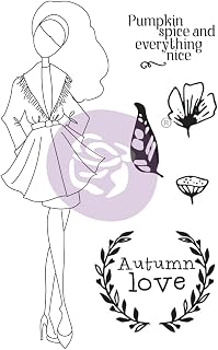 Julie Nutting Doll Stamp Nora 1 Stamp 5.25x8" Sheet Size Journal Scrapbook Supplies Material Craft Notebooks Decoupage Album Art