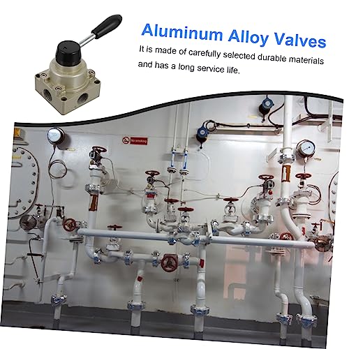Válvulas manuales Amosfun de aleación de aluminio para regular aire neumático 3