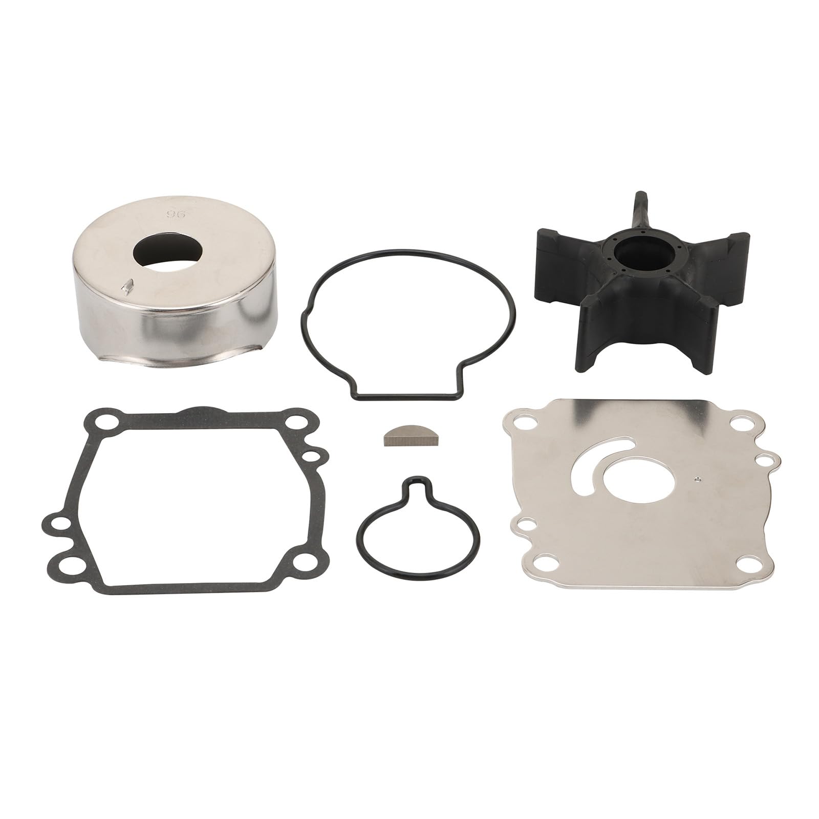 Marine Wasserpumpen Reparatursatz, Impeller Cup Plattendichtung, Serviceteile 17400-92J00 für DF90T, DF100T, DF115T, DF115, DF140T, DF140Z, Kühlung, Wartung, Marine Wasserpumpen Reparatur Set, Cup