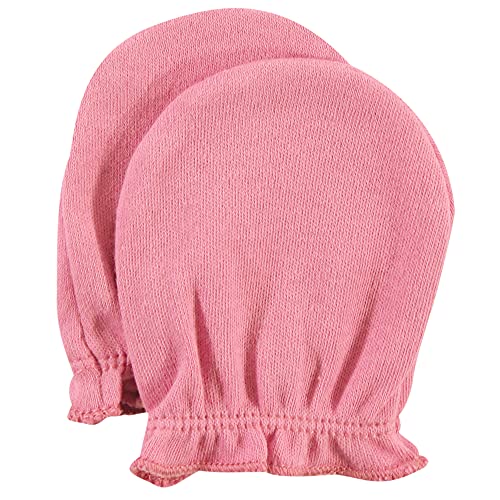 Hudson Baby Baby Girls Cotton Scratch Mittens, Rose, 0-6 Months Us #TOP6