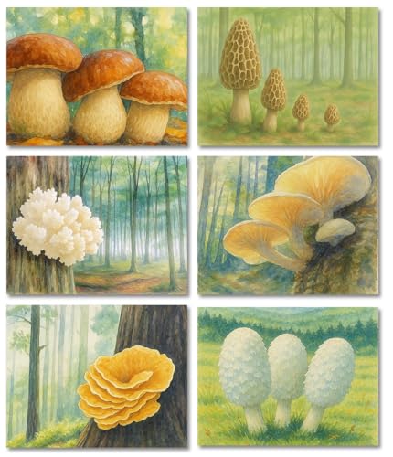 Small World Greetings ���C���h�}�b�V�����[�� �̉a�p�m�[�g�J�[�h 24�� �����t�� - A2�T�C�Y 5.5�C���` x 4.25�C���` - ���ʉ�̐X�̋ۗރA�[�g�f�U�C��