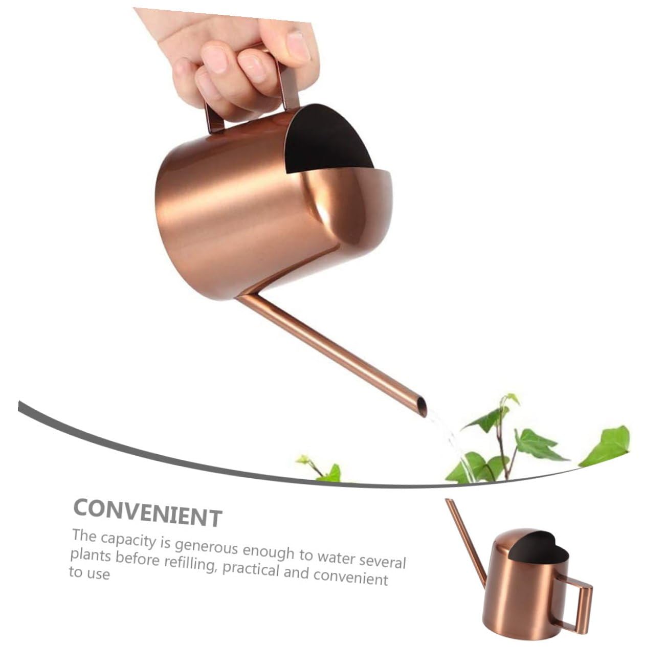 UPKOCH 2 Pezzi Annaffiatoio Annaffiatoi Da Giardino Nebulizzatori Per Interni Lattina Di Annaffiatura Di Fiori Signore Delle Piante Annaffiatore Di Piante Light Brown Acciaio Inossidabile