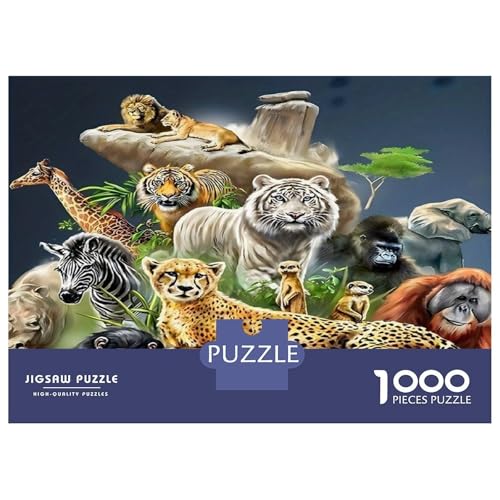 Puzzle de 1000 piezas de la selva para adultos, un regalo original de decoración para el hogar 2