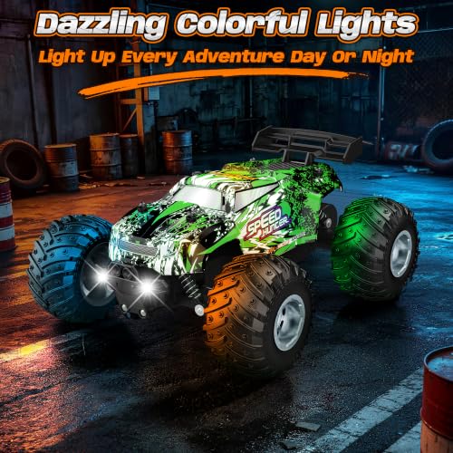 Remote Control Car All-Terrain 1:18 Rc Car with LED Lights 2 Batteries - image 5